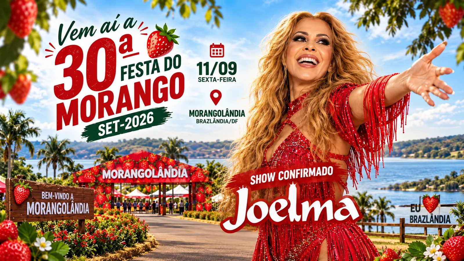 JOELMA — FESTA DO MORANGO — BRAZLÂNDIA