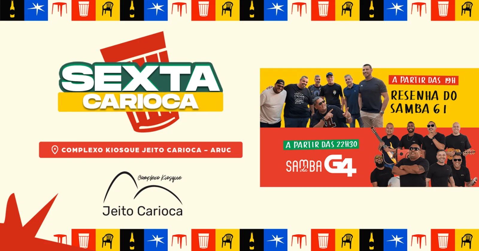 SEXTA DA RESENHA — ARUC (RESENHA 61 + SAMBA DA G4)